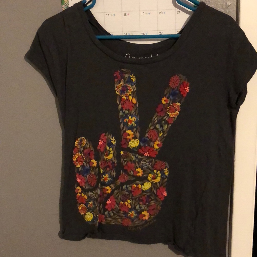 Floral peace sign (Aero) Shirt